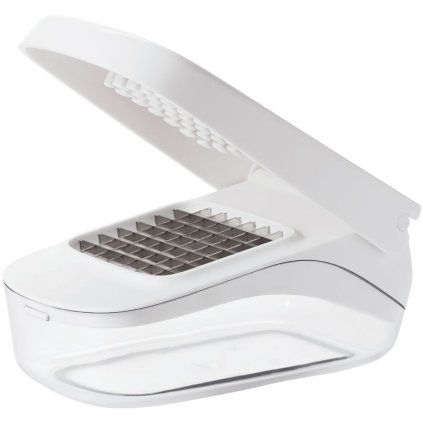 Dispozitiv tocare legume GOOD GRIPS 21 cm, alb, plastic, OXO
