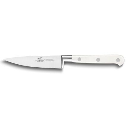 Cuțit pentru curățare TOQUE 10 cm, nituri din oțel inoxidabil, alb, Lion Sabatier