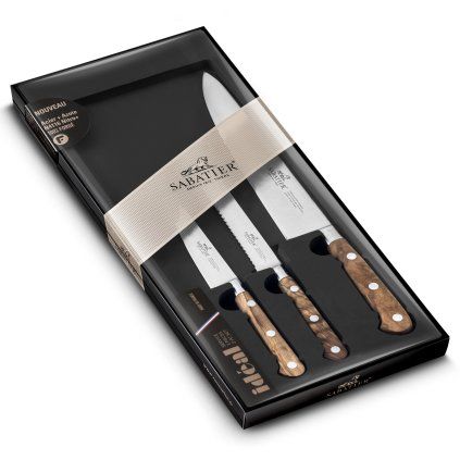 Set de cuțite PROVENÇAO PRÉPARER, 3 buc, nituri din oțel inoxidabil, Lion Sabatier