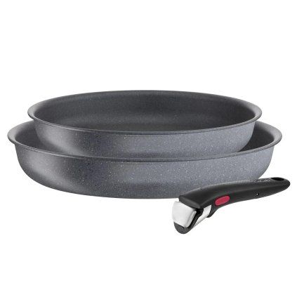 Set de tigăi INGENIO NATURAL FORCE 24 cm și 28 cm, set de 3 buc, antiaderent, Tefal