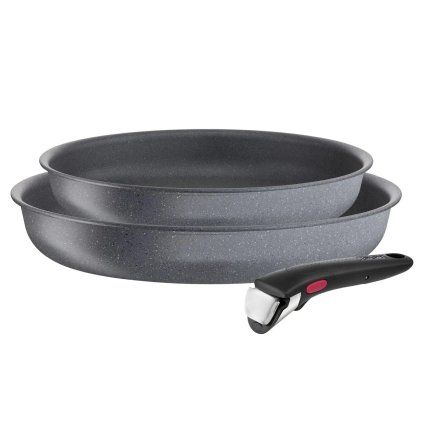 Set de tigăi INGENIO NATURAL FORCE 22 cm și 26 cm, set de 3 buc, antiaderent, Tefal