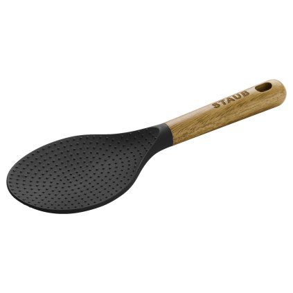 Spatulă 22 cm, pentru orez, brun, silicon, Staub