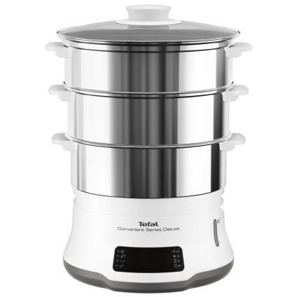 Oală de gătit cu aburi CONVENIENT SERIES DELUXE VC502D10 9 l, alb, Tefal