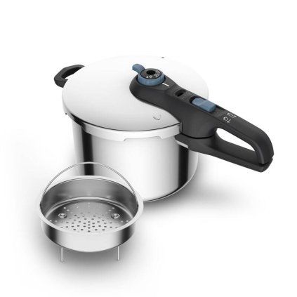 Oală sub presiune SECURE TRENDY P2584401 8 l, inox,Tefal