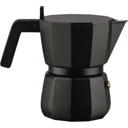 Aparat de cafea MOKA 150 ml, negru, aluminiu, Alessi