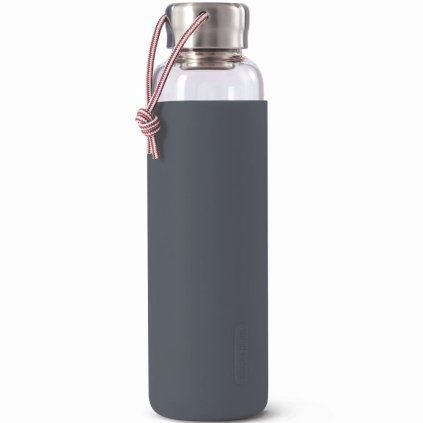 Sticlă pentru apă 600 ml, gri, sticlă, Black+Blum