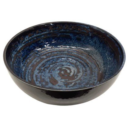 Bol de servit COPPER SWIRL 1,8 l, verde, ceramică, MIJ