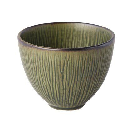 Ceașcă SENCHA RIDGED 150 ml, verde, ceramică, MIJ