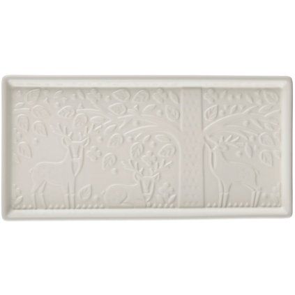Tavă de servire IN THE FOREST 30 x 14 cm, crem, ceramică, Mason Cash