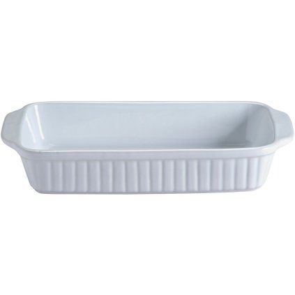 Farfurie pentru cuptor CLASSIC 30 cm, dreptunghiular, alb, ceramică, Mason Cash