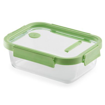 Recipient pentru depozitarea alimentelor 1,52 l, dreptunghiulară, din sticlă, Lékué