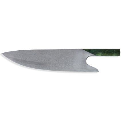 Cuțit pentru bucătărie THE KNIFE JADE DAMASCUS 26 cm, verde, Güde