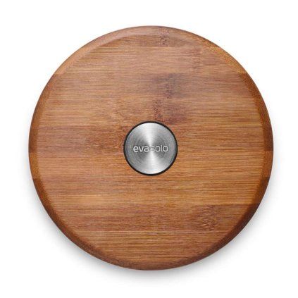Trifoi magnetic pentru oală de gătit NORDIC KITCHEN 20 cm, maro, bambus, Eva Trio