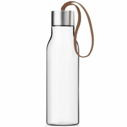 Sticlă de apă 500 ml, curea mocca, plastic, Eva Trio