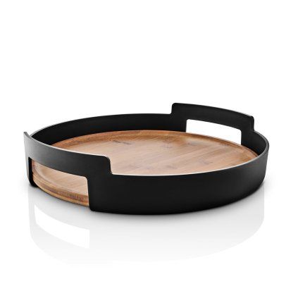 Tavă de servire NORDIC KITCHEN 35 cm, negru, plastic/bambus, Eva Trio