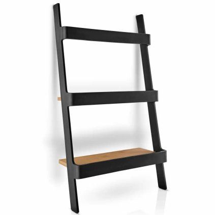 Organizator de bucătărie NORDIC KITCHEN 28 x 50 cm, negru, plastic/bambus, Eva Trio