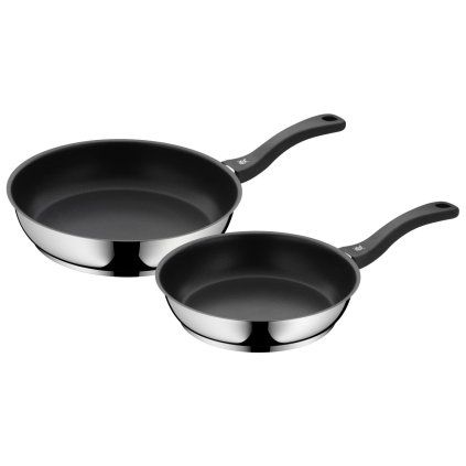 Set de tigăi DEVIL, set de 2 buc, argintiu, oțel inoxidabil, WMF