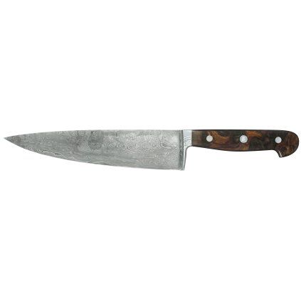 Cuțit pentru buc[t[rie DAMASCUS 21 cm, maro, Güde