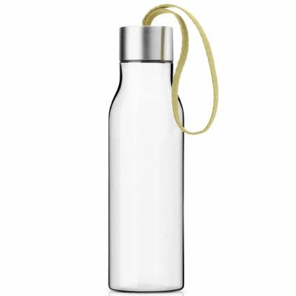 Sticlă pentru apă 500 ml, curea champagne, plastic, Eva Trio
