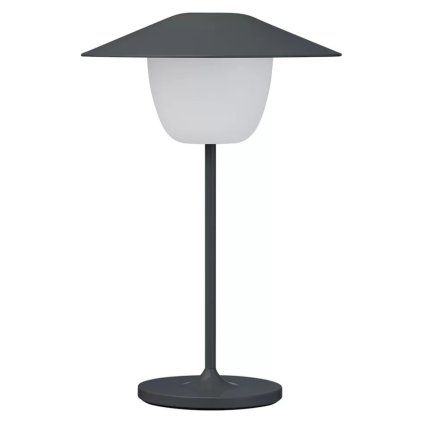 Lampă portabilă de masă ANI MINI 21 cm, LED, magnet gri, aluminiu, Blomus