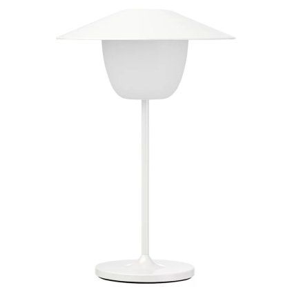 Lampă portabilă de masă ANI MINI 21 cm, LED, alb, aluminiu, Blomus