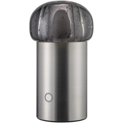 Lampă portabilă de masă IRIS 18 cm, LED, argintiu, aluminiu, Blomus