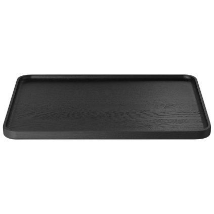 Tavă de servire OKU 40 x 30 cm, negru, lemn, Blomus