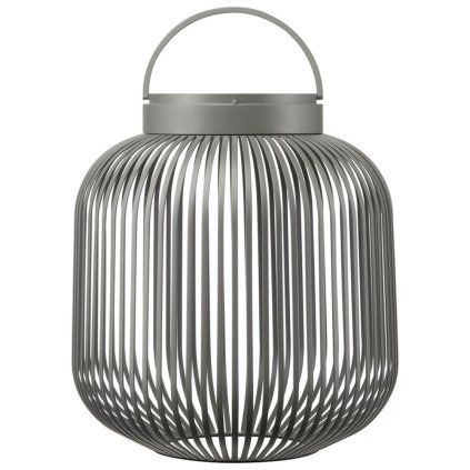 Lampă portabilă de masă LITO M 30,5 cm, LED, gri granit, oțel, Blomus
