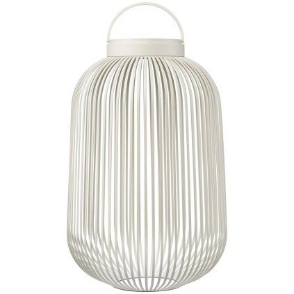 Lampă portabilă de masă LITO M 49 cm, LED, gri mătase, oțel, Blomus