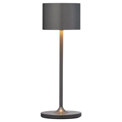 Lampă portabilă de masă FAROL MINI 19,5 cm, LED, gunmetal, aluminiu, Blomus