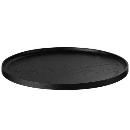 Tavă de servire OKU 27,5 cm, negru, lemn, Blomus