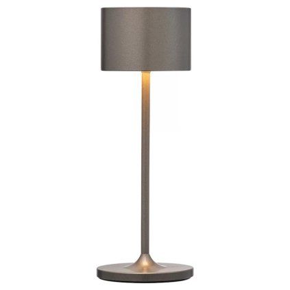 Lampă portabilă de masă FAROL MINI 19,5 cm, LED, metal ars, aluminiu, Blomus