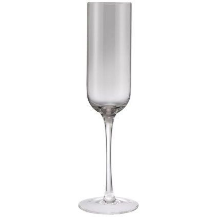 Pahar pentru șampanie FUUMI 220 ml, set de 4 buc, fumuriu, sticlă, Blomus