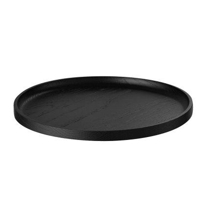 Tavă de servire OKU 25 cm, negru, lemn, Blomus