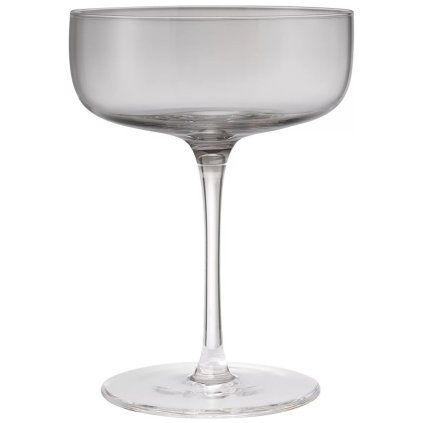 Pahar pentru șampanie FUUMI 280 ml, set de 4 buc, fumuriu, sticlă, Blomus