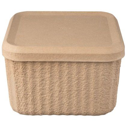 Container de depozitare REDO 30,5 x 20 cm, set de 2 buc, maro, hârtie, Blomus