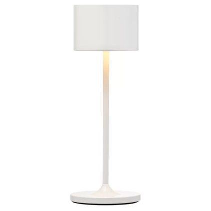 Lampă de masă portabilă FAROL MINI 19,5 cm, LED, alb, aluminiu, Blomus