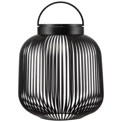 Lampă portabilă de masă LITO M 30,5 cm, LED, negru, oțel, Blomus