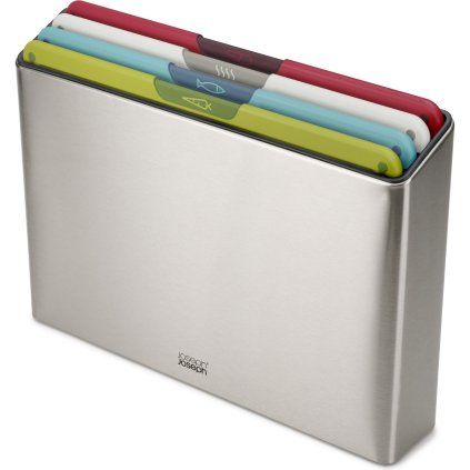 Tocător FOLIO ICON 60226 34 x 24 cm, set de 4 buc, plastic/inox, Joseph Joseph