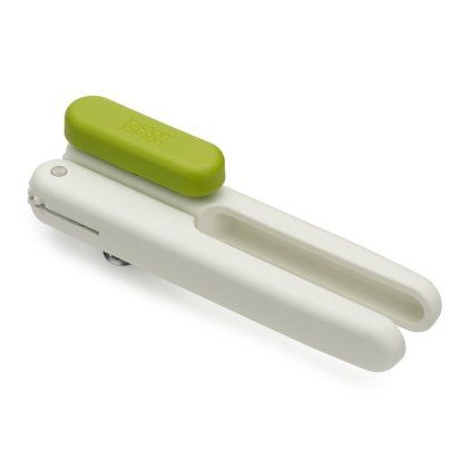 Deschizător de conserve DUO 20194 18 cm, alb/verde, plastic, Joseph Joseph