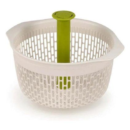 Strecurătoare SPINDOLA 20185 26 cm, alb/verde, din plastic, Joseph Joseph
