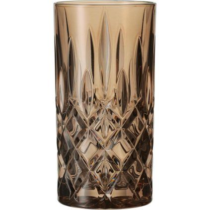 Pahar înalt pentru băuturi NOBLESSE COLORS 395 ml, set de 2 buc, tutun, Nachtmann