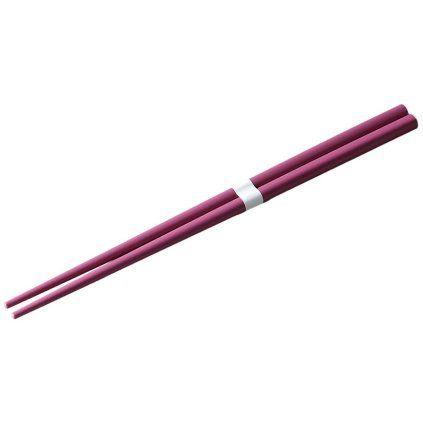 Bețișoare 22,5 cm, prune / alb, bambus, MIJ