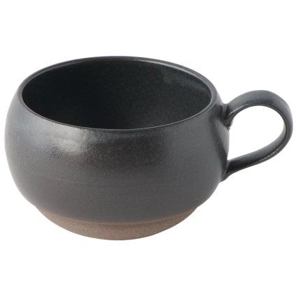 Cană 300 ml, negru, ceramică, MIJ