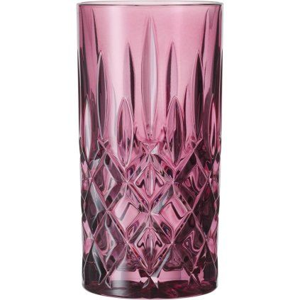 Pahar înalt pentru băuturi NOBLESSE COLORS 395 ml, set de 2 buc, violet, Nachtmann