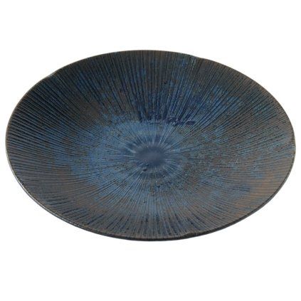211626 jidelni talir ice dusk 24 5 cm modra keramika mij