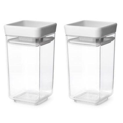 Recipient pentru depozitarea alimentelor TASTY PLUS 150 ml, set de 2 buc, gri deschis, Brabantia