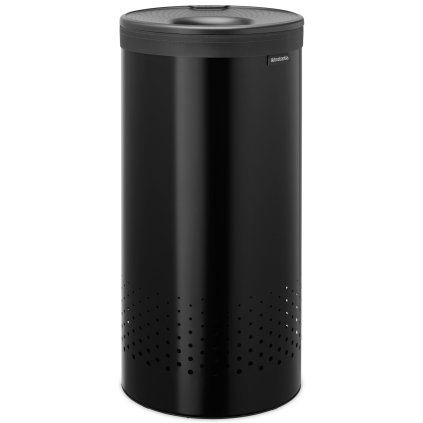 Coș pentru rufe 35 l, negru mat, oțel, Brabantia