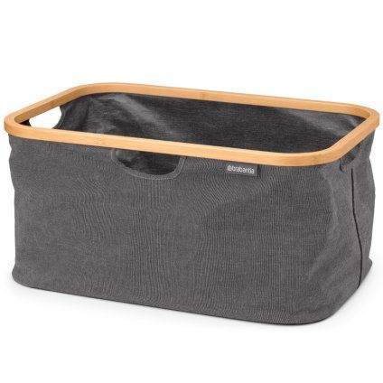 Sac de rufe 40 l, culoare piper negru, material textil, Brabantia
