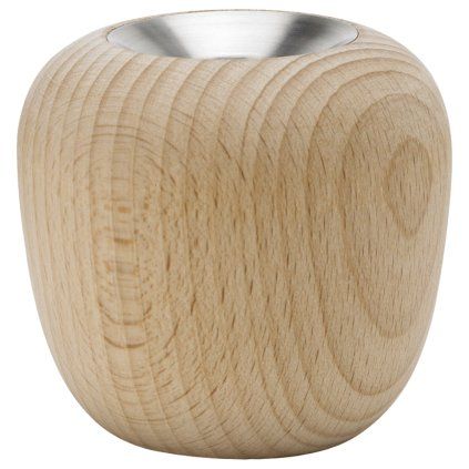 Suport pentru lumânări ORA 8 cm, maro, lemn de fag, Stelton